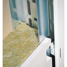 DIN szabványos acéltok 100 mm-es gipszkarton falba