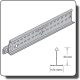 Álmennyezeti fióktartó 120 cm T24 Prelude System S+