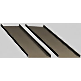   Sávos álmennyezet lap 130 mm. széles sarkos éllel nyitott
