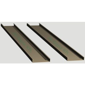 Sávos álmennyezet lap 80 mm. széles sarkos éllel nyitott