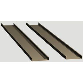 Sávos álmennyezet lap 80 mm. széles sarkos éllel nyitott