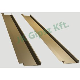 Zárt sávos álmennyezet lap 80 mm. széles sarkos éllel